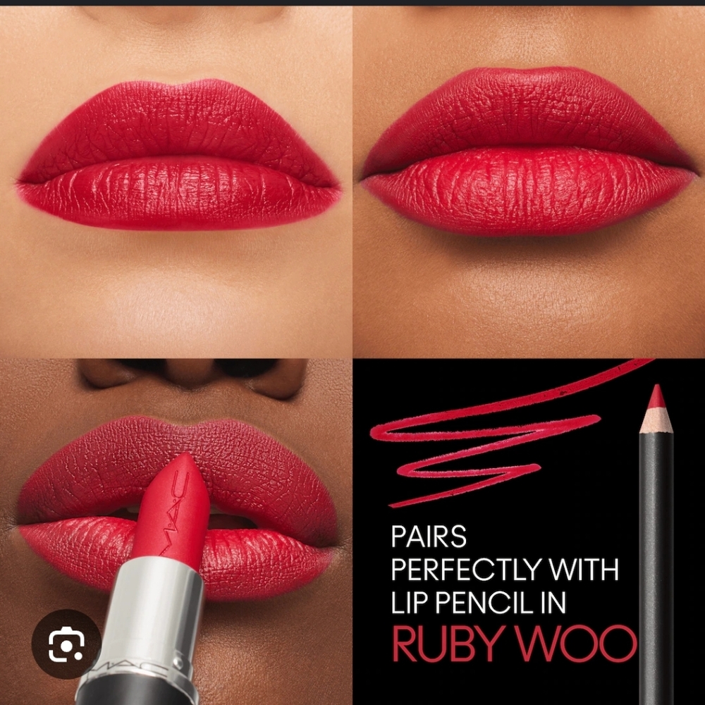 MAC Cosmetics Retro Matte Lipstick - Rouge À Lèvres~ Ruby Woo - Picture 6 of 7